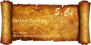 Spira Csilla névjegykártya